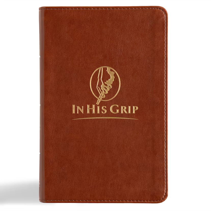 CSB In His Grip Golfer's Bible, Brown LeatherTouch