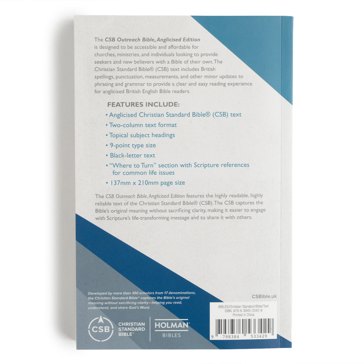 Outreach Bible (CSB) - Anglicised Edition by Broadman and Holman, product view 8