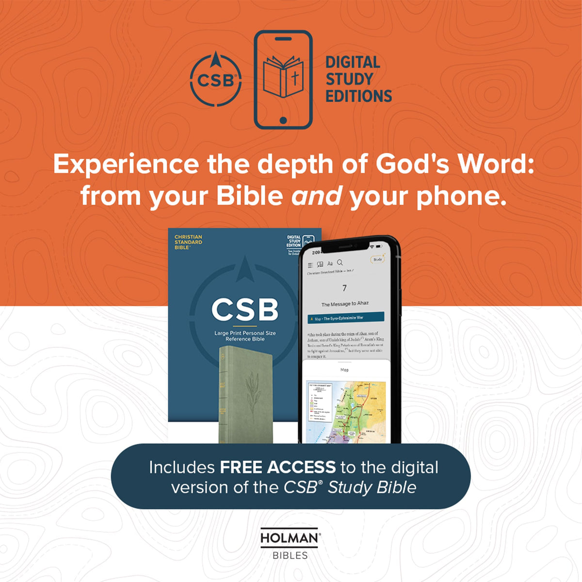 Single-Column Compact Bible (CSB) - Digital Study Edition by Broadman and Holman, product view 6