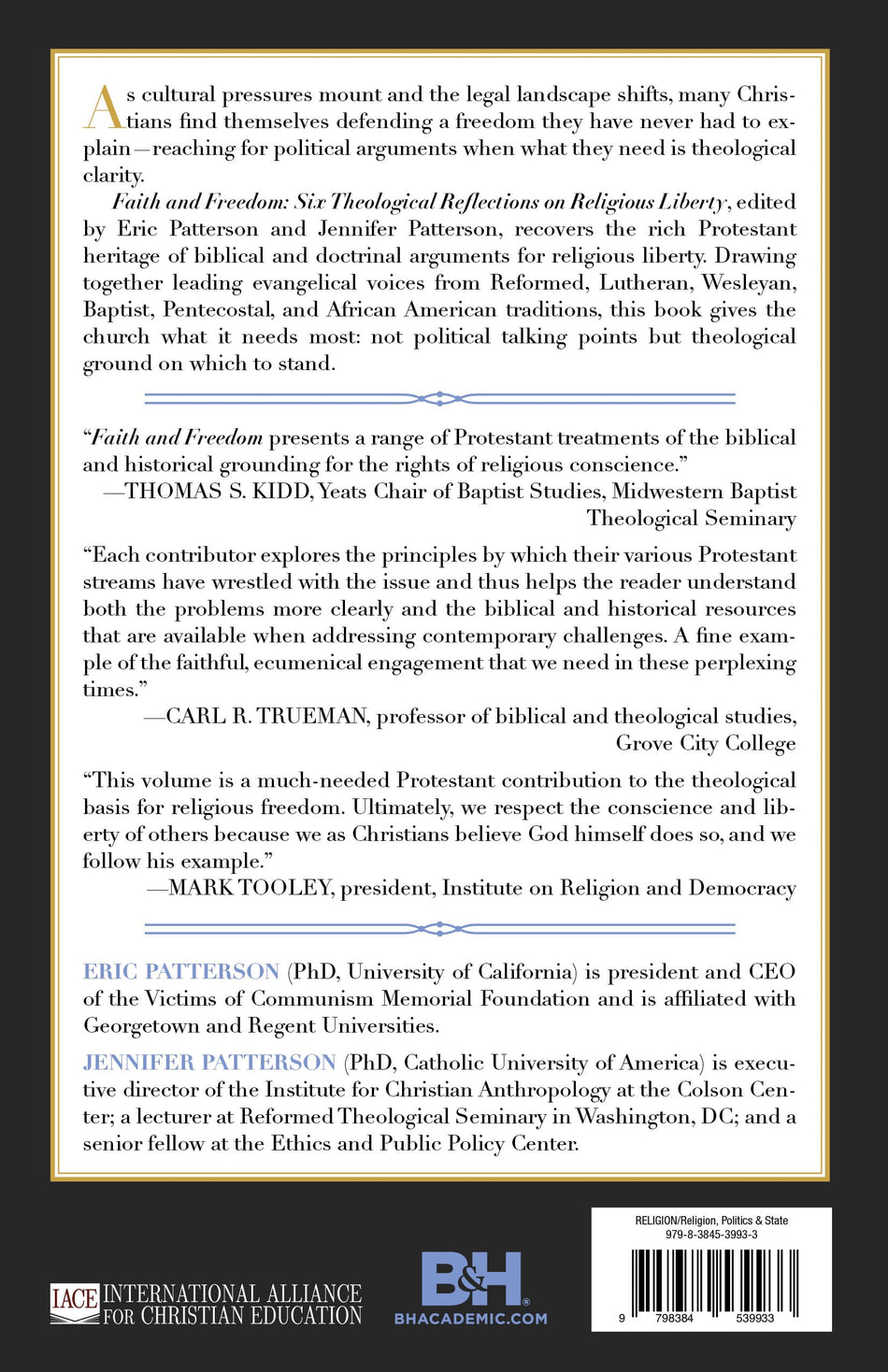 Faith and Freedom: Six Theological Reflections on Religious Liberty by Broadman and Holman, product view 2