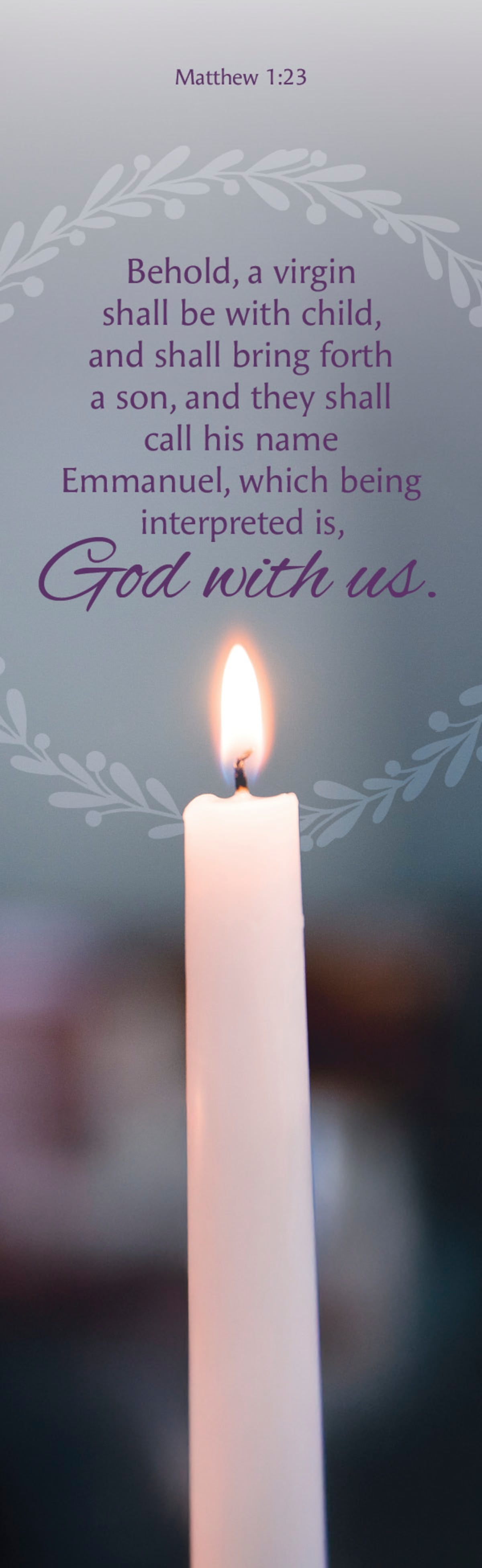 Advent Bookmark: Emmanuel (Package of 25): Matthew 1:23 (KJV) by Broadman and Holman