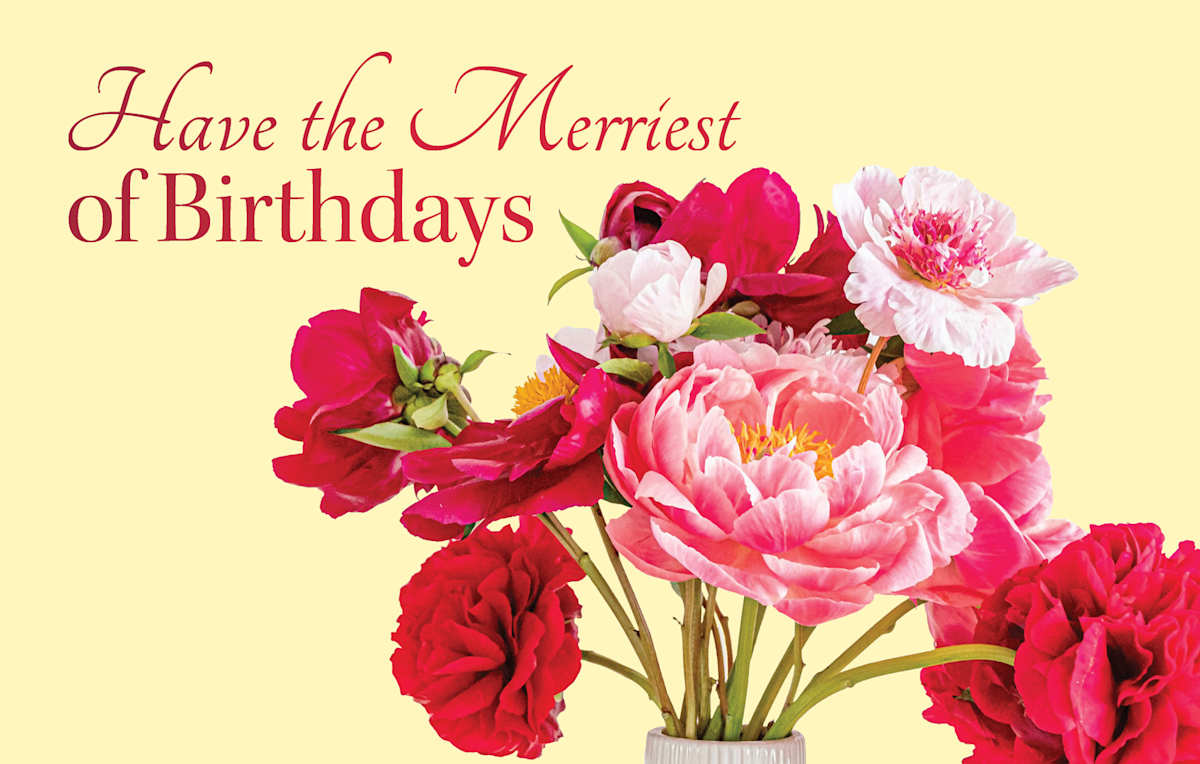 Birthday Postcard: A Birthday Bouquet (Package of 25): Psalm 118:24 (KJV) by Broadman and Holman