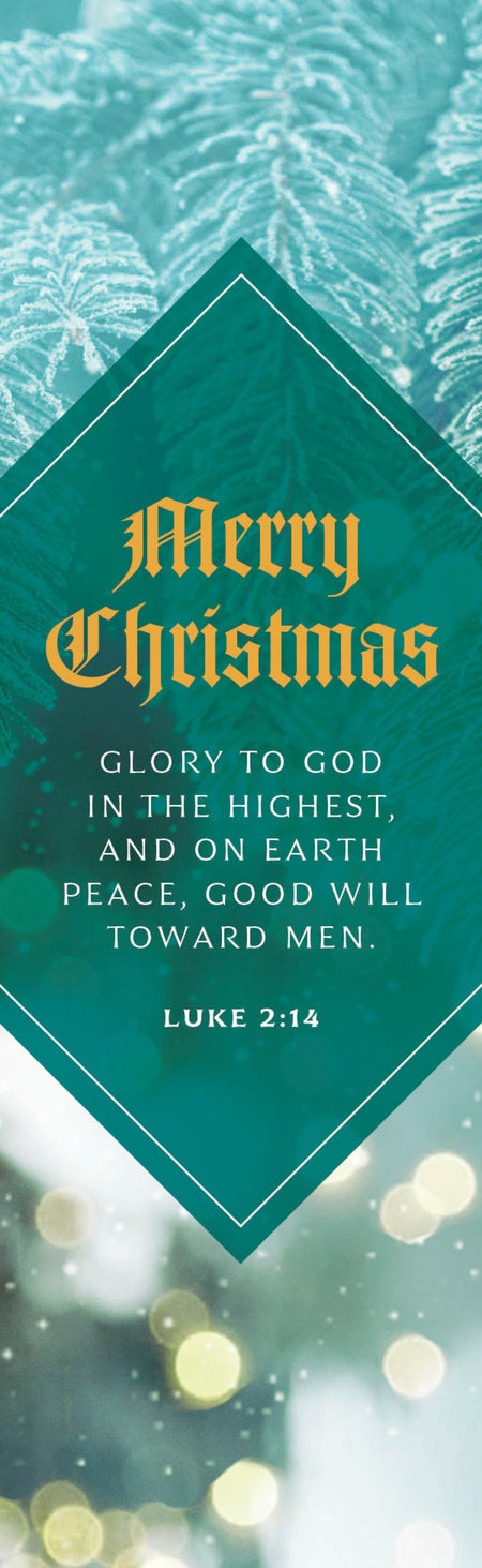 Christmas Bookmark: Merry Christmas Glory (Package of 25): Luke 2:14 (KJV) by Broadman and Holman