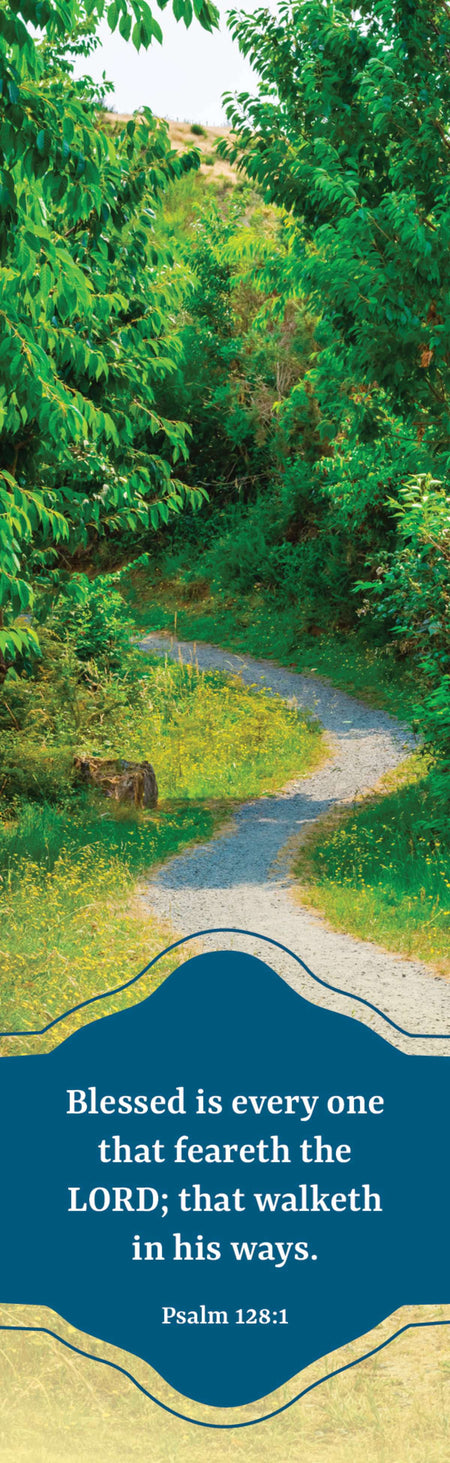 Inspirational Bookmark: In His Ways (Package of 25): Psalm 128:1 (KJV) by Broadman and Holman