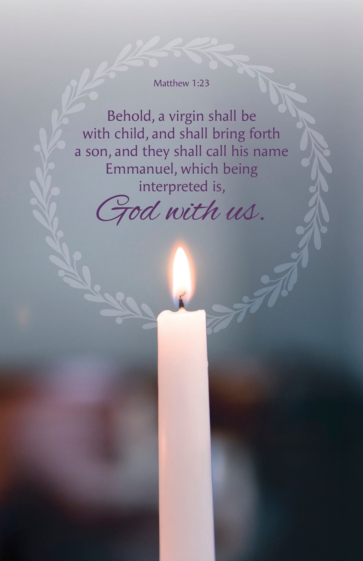 Advent Bulletin: Emmanuel (Package of 100): Matthew 1:23 (KJV) by Broadman and Holman