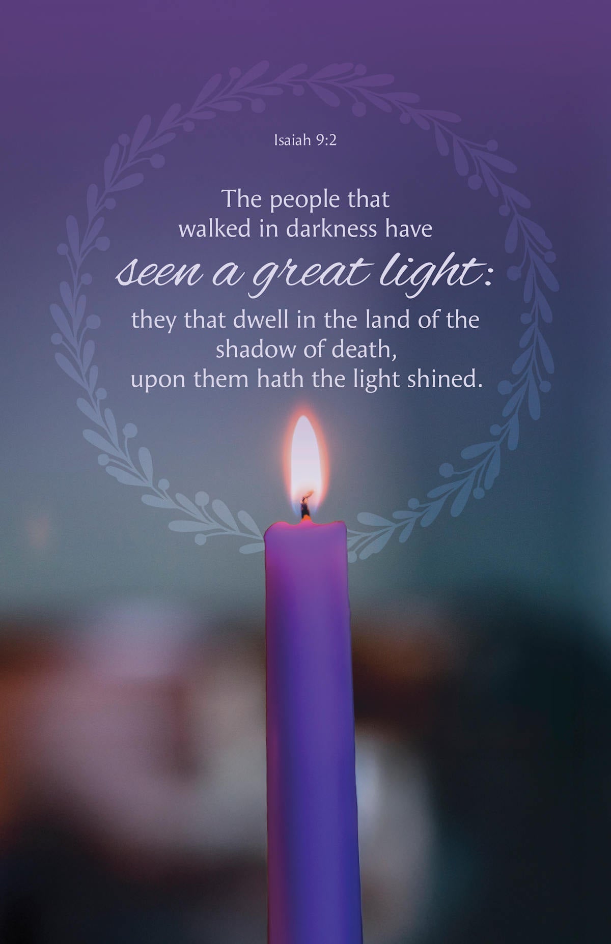 Advent Bulletin: Hope (Package of 100): Isaiah 9:2 (KJV) by Broadman and Holman