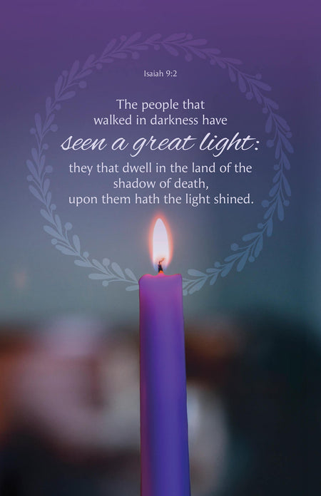 Advent Bulletin: Hope (Package of 100): Isaiah 9:2 (KJV) by Broadman and Holman