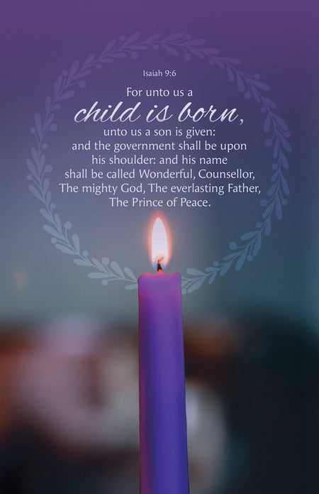 Advent Bulletin: Peace (Package of 100): Isaiah 9:6 (KJV) by Broadman and Holman
