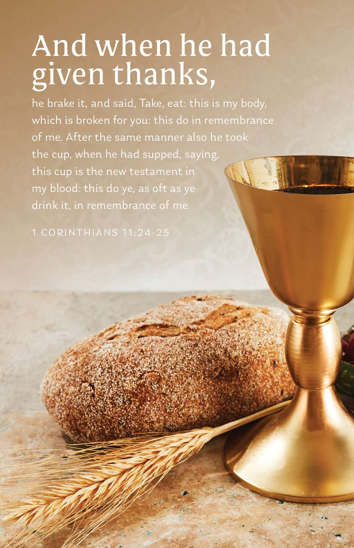 Communion Bulletin: In Remembrance of Me (Package of 100): 1 Corinthians 11:24-25 (KJV) by Broadman and Holman