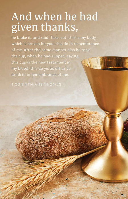 Communion Bulletin: In Remembrance of Me (Package of 100): 1 Corinthians 11:24-25 (KJV) by Broadman and Holman