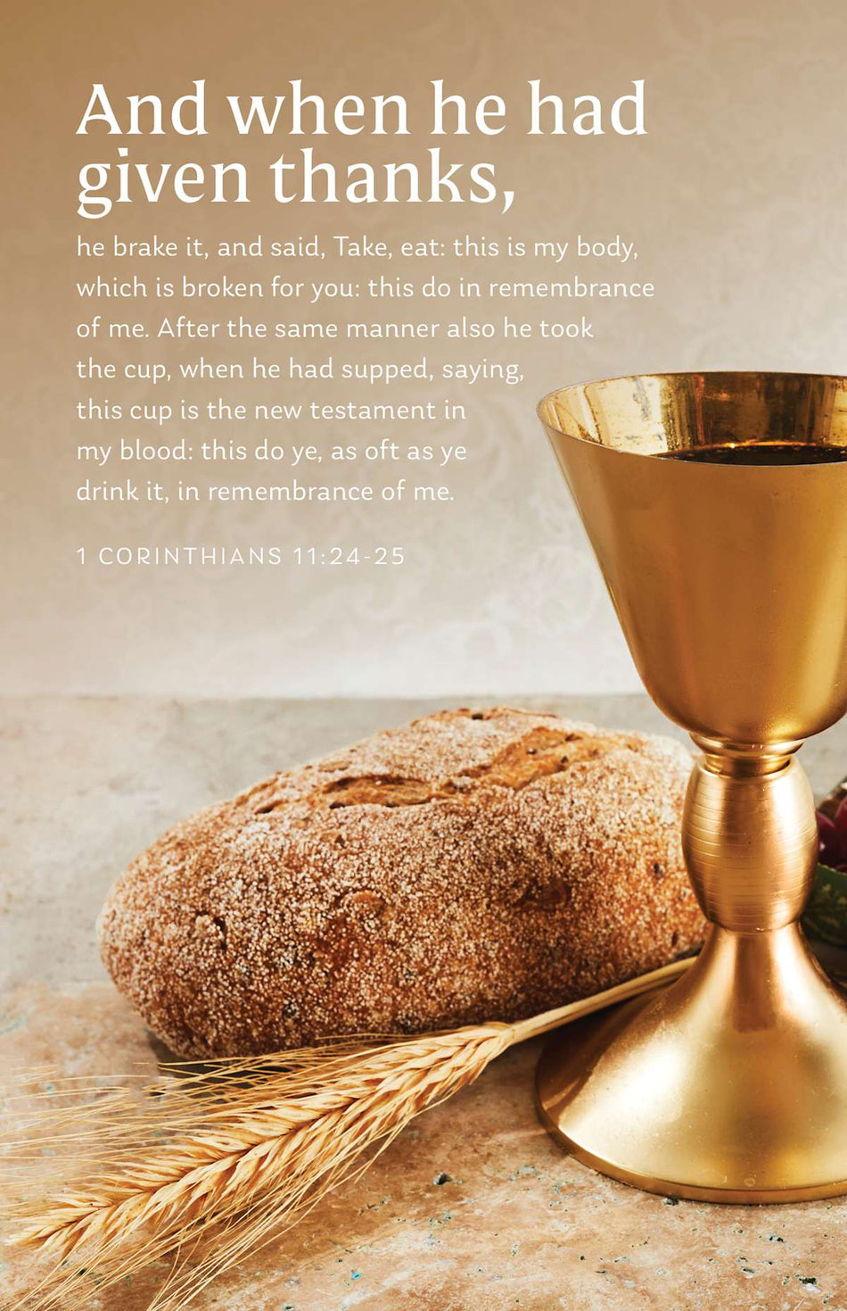 Communion Bulletin: In Remembrance of Me (Package of 100): 1 Corinthians 11:24-25 (KJV) by Broadman and Holman