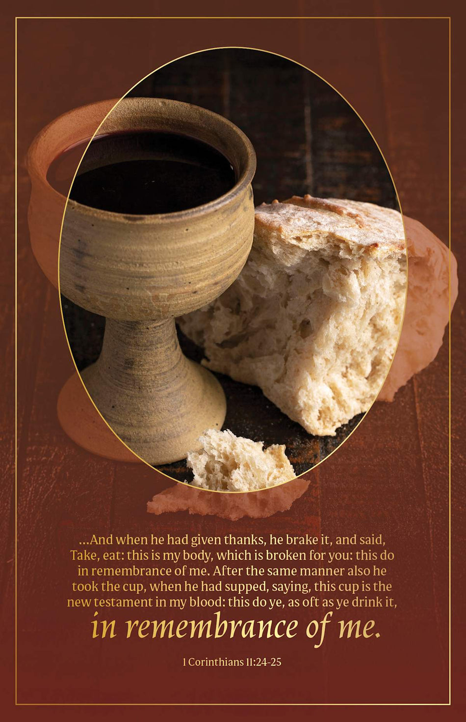Communion Bulletin: This Do Ye (Package of 100): 1 Corinthians 11:24-25 (KJV) by Broadman and Holman