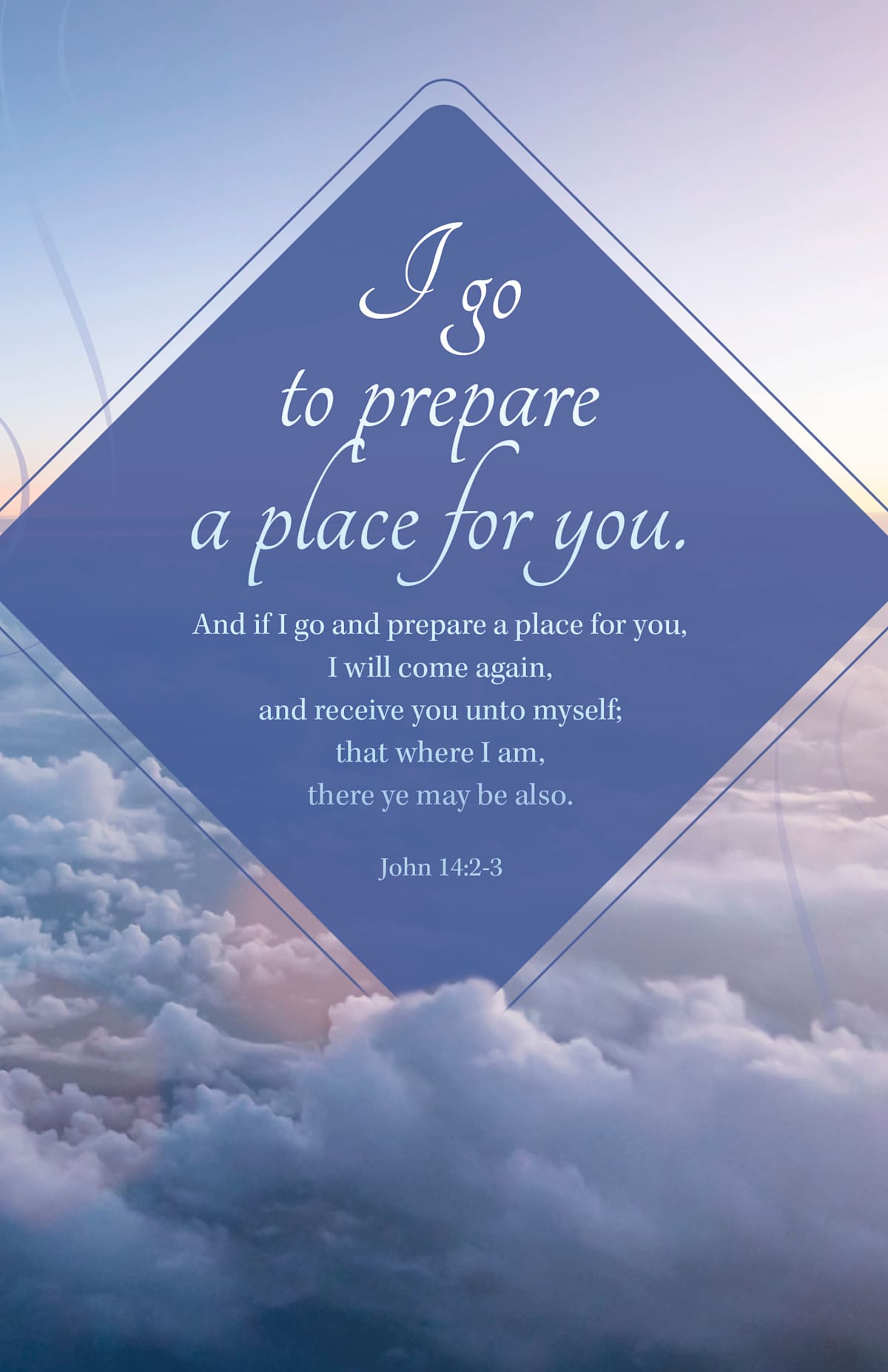 Funeral Bulletin: I Will Come Again (Package of 100): John 14:2-3 (KJV) by Broadman and Holman
