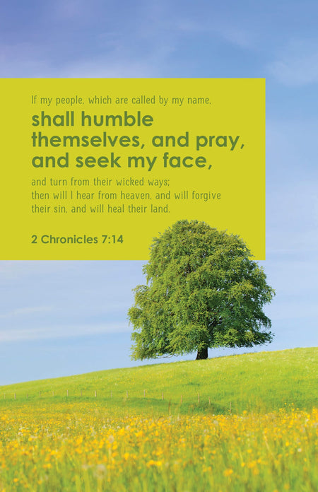 General Worship Bulletin: And Pray (Package of 100): 2 Chronicles 7:14 (KJV) by Broadman and Holman