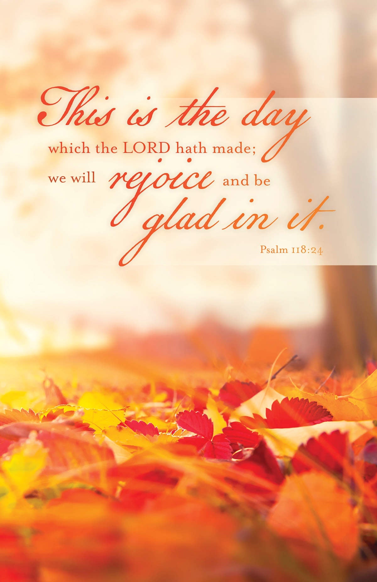 General Worship Bulletin: Be Glad in It (Package of 100): Psalm 118:24 (KJV) by Broadman and Holman