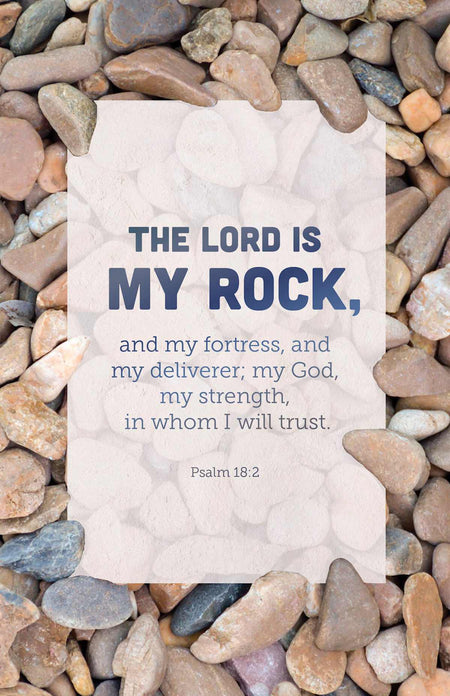 General Worship Bulletin: My Rock (Package of 100): Psalm 18:2 (KJV) by Broadman and Holman