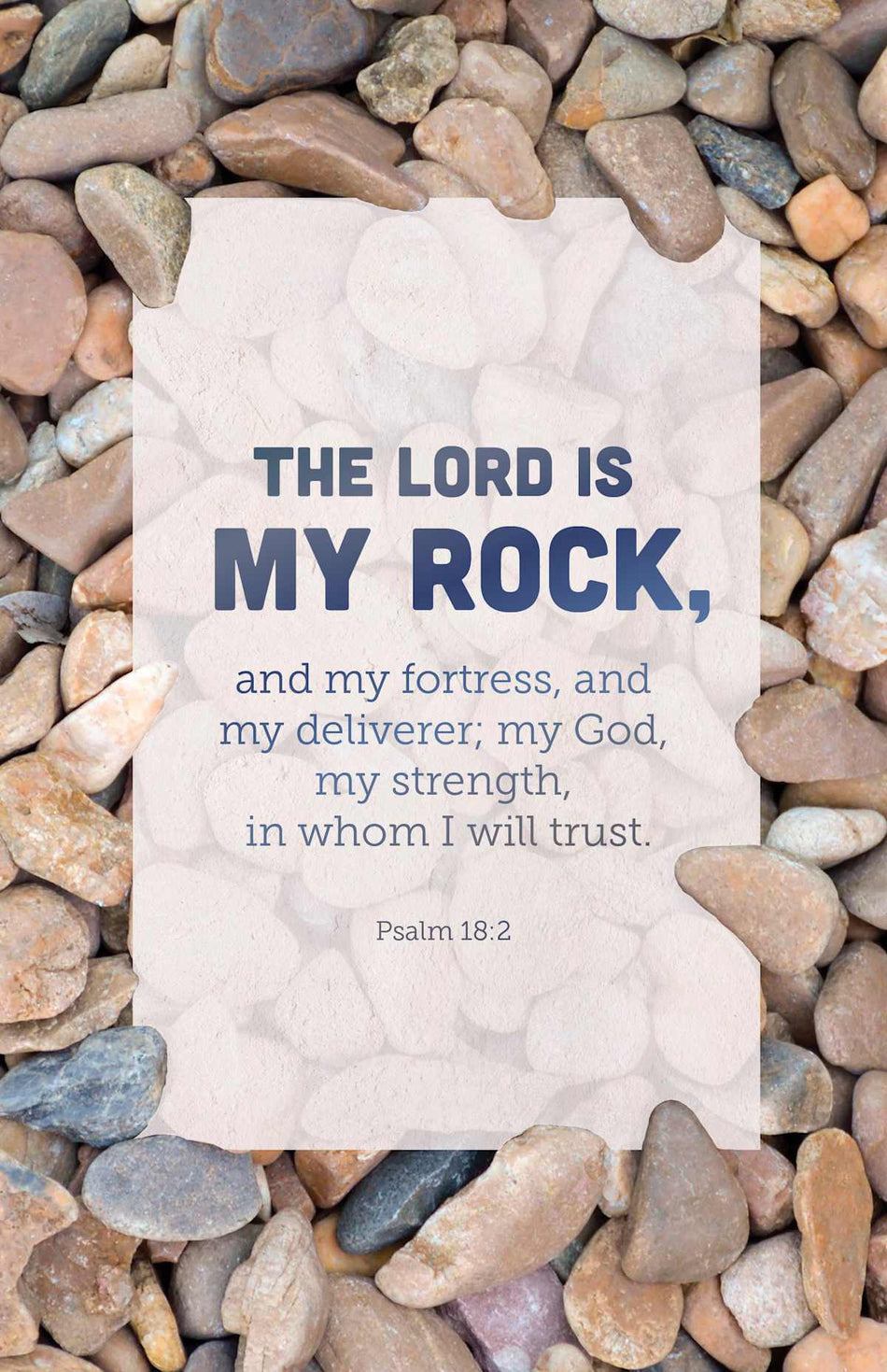 General Worship Bulletin: My Rock (Package of 100): Psalm 18:2 (KJV) by Broadman and Holman