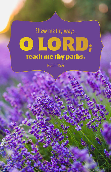 Legacy Bulletin: Teach Me (Package of 100): Psalm 25:4 (KJV) by Broadman and Holman