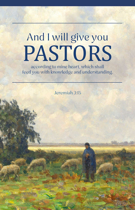 Pastor Appreciation Bulletin: According To (Package of 100): Jeremiah 3:15 (KJV) by Broadman and Holman