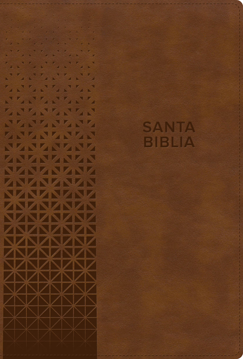 RVR 1960 Biblia letra grande, tamaño manual, edición especial, marrón rústico, símil piel