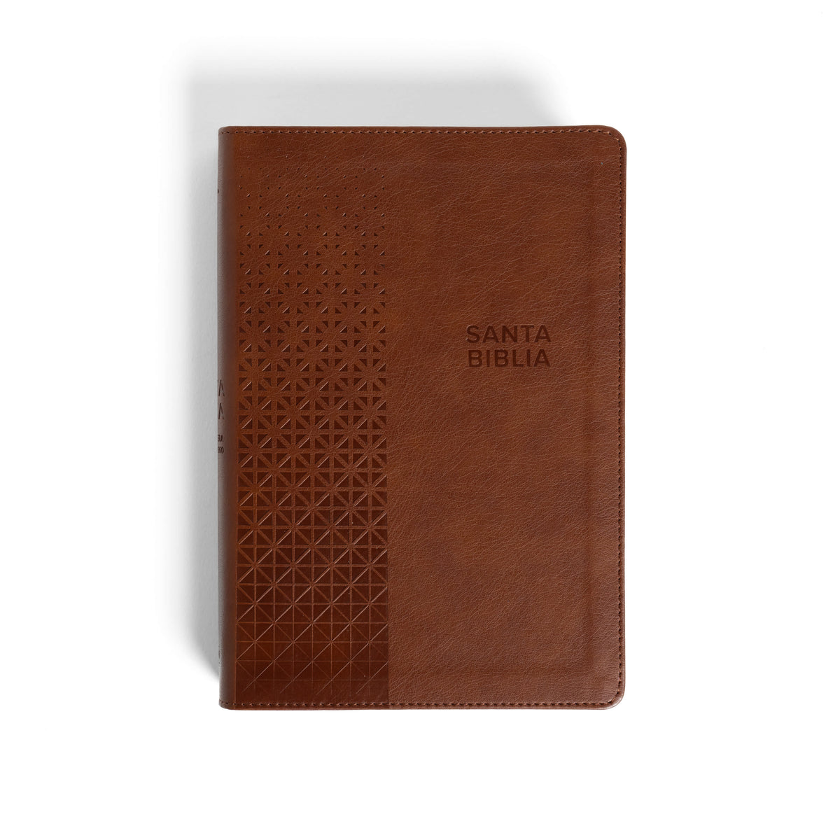 RVR 1960 Biblia letra grande, tamaño manual, edición especial, marrón rústico, símil piel, product view 3