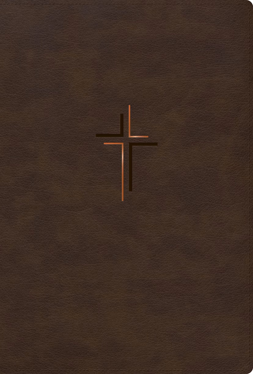 RVR 1960 Biblia letra grande, tamaño manual, edición especial, café tierra, símil piel