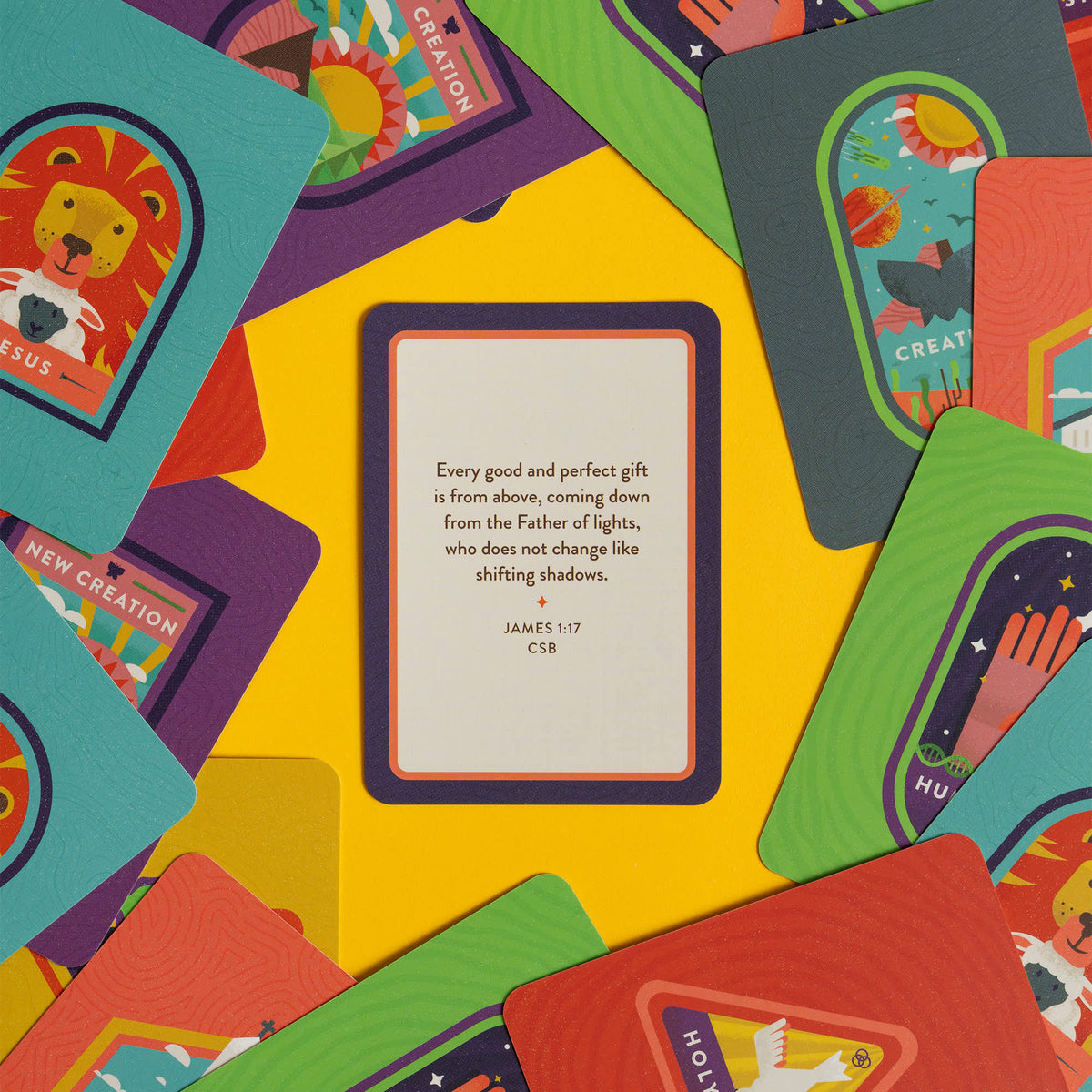 Explorer Bible for Kids Scripture Memory Cards (CSB) by Broadman and Holman, product view 6