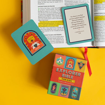 Explorer Bible for Kids Scripture Memory Cards (CSB) by Broadman and Holman, product view 9