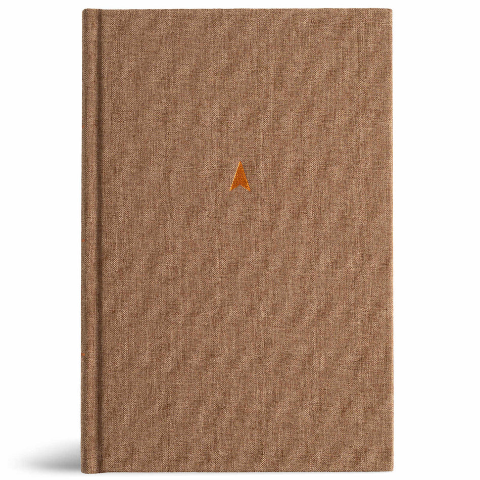 CSB Men’s Daily Bible, Brown Cloth Over Board by Broadman and Holman