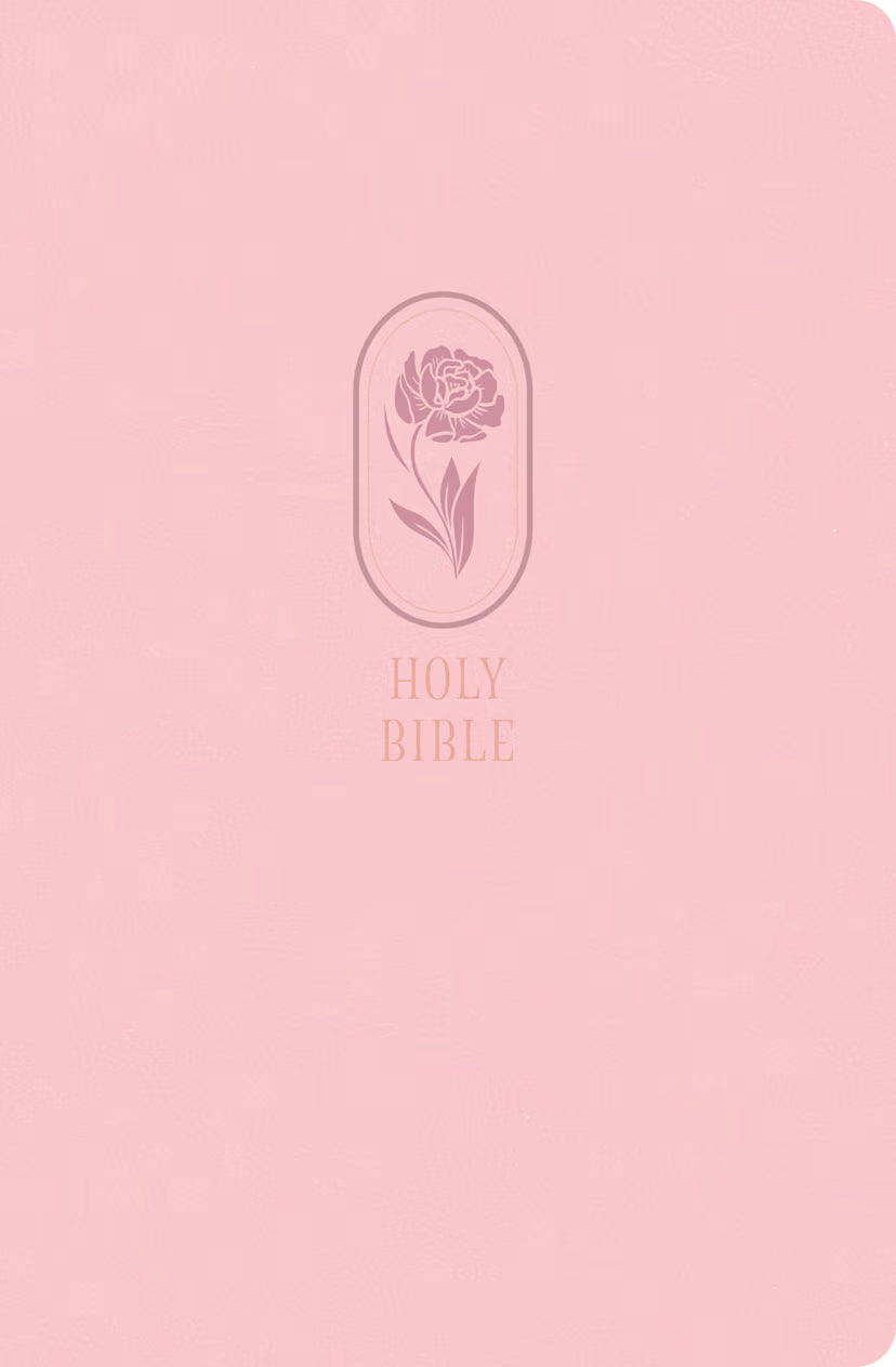 KJV Large Print Personal Size Reference Bible, Pink LeatherTouch, Indexed