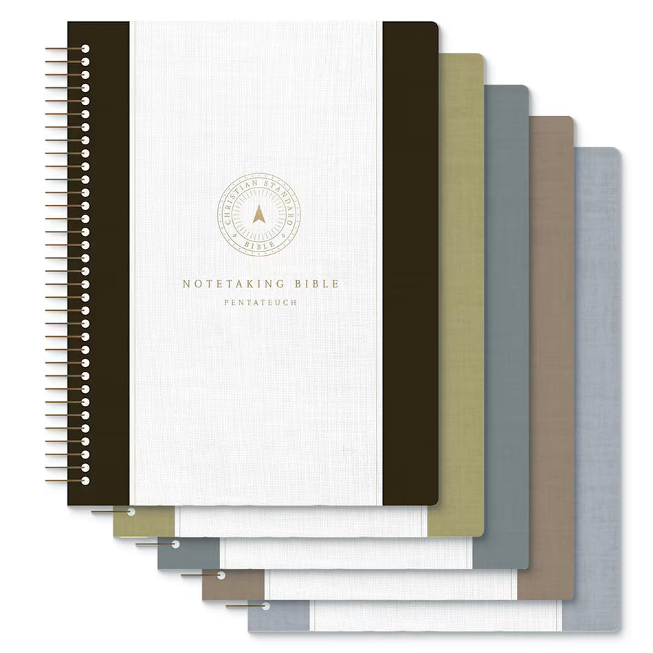 CSB Spiral-Bound Notetaking Bible, Optimal Type, Five-Volume Set by Broadman and Holman