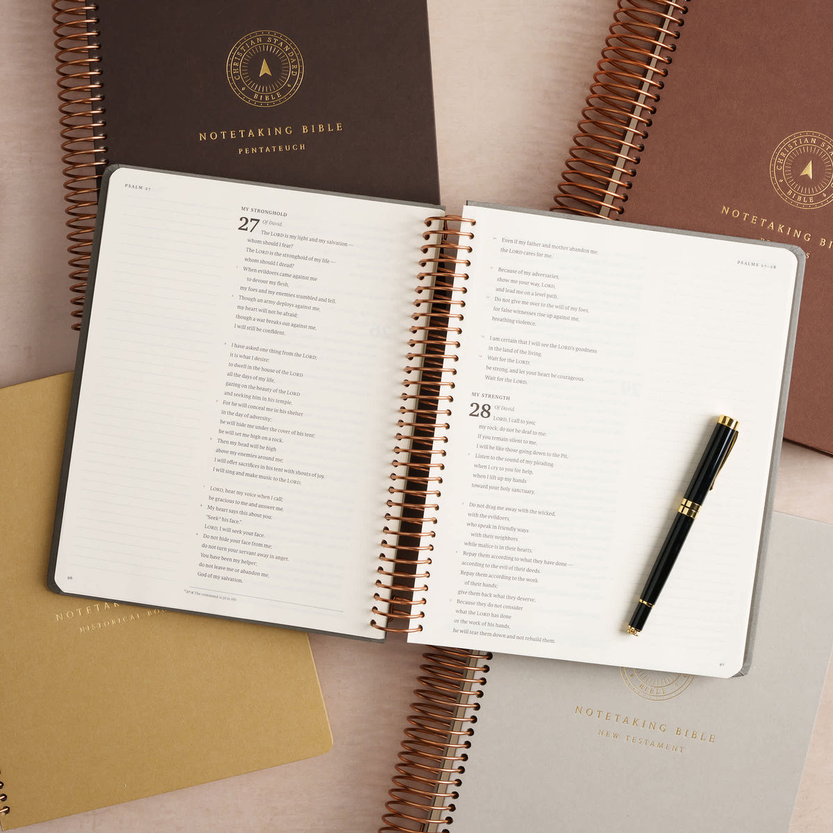 CSB Spiral-Bound Notetaking Bible, Optimal Type, Five-Volume Set by Broadman and Holman, product view 5