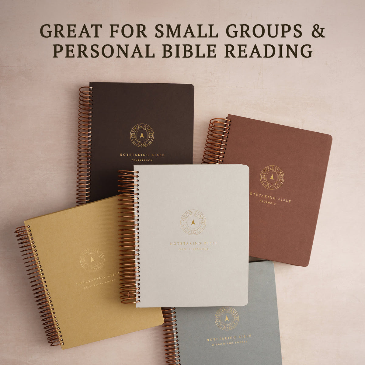 CSB Spiral-Bound Notetaking Bible, Optimal Type, Five-Volume Set by Broadman and Holman, product view 8