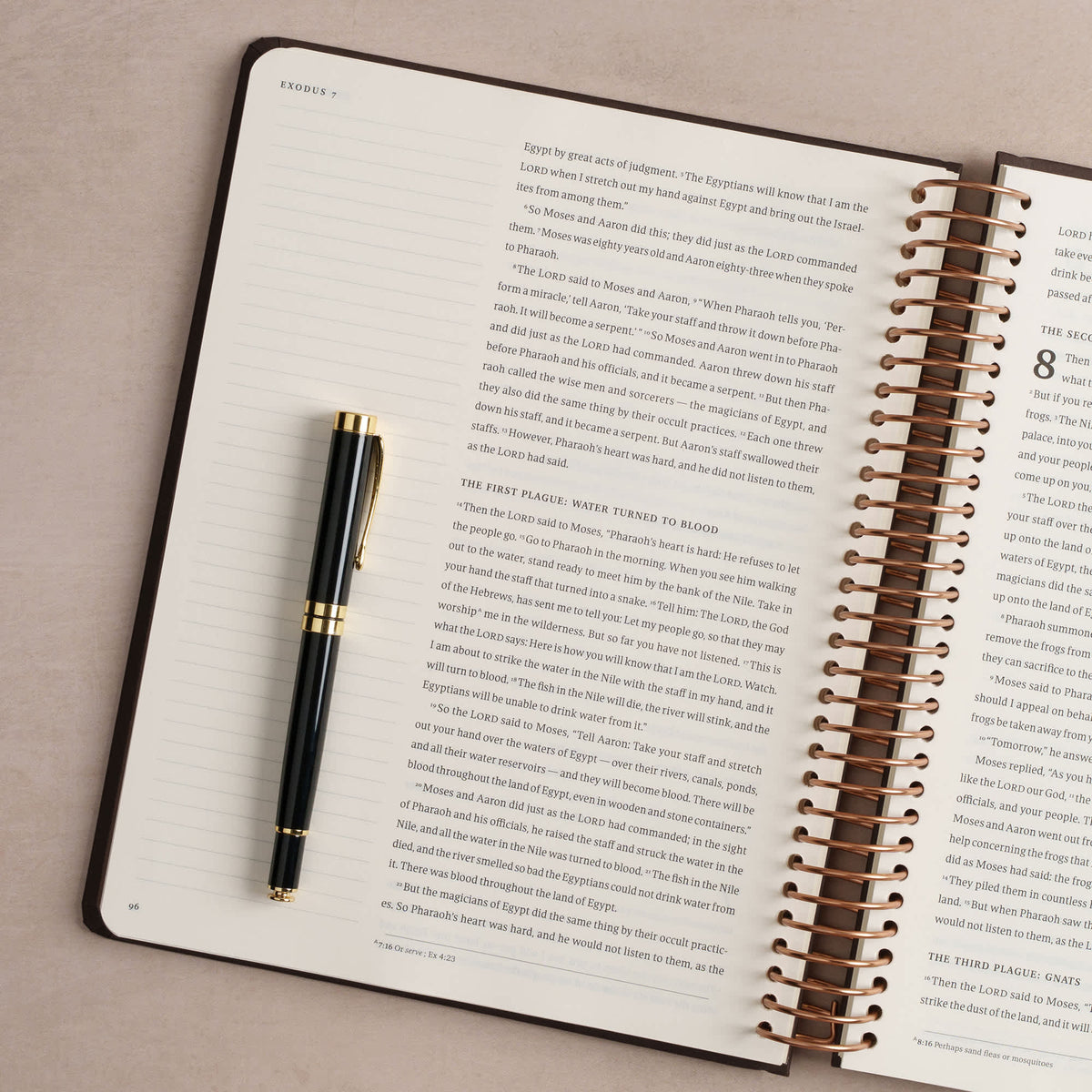 Spiral-Bound Notetaking Bible (CSB) - Pentateuch by Broadman and Holman, product view 6