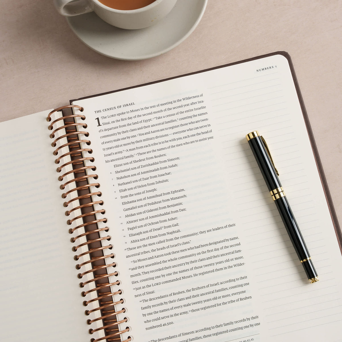 Spiral-Bound Notetaking Bible (CSB) - Pentateuch by Broadman and Holman, product view 7