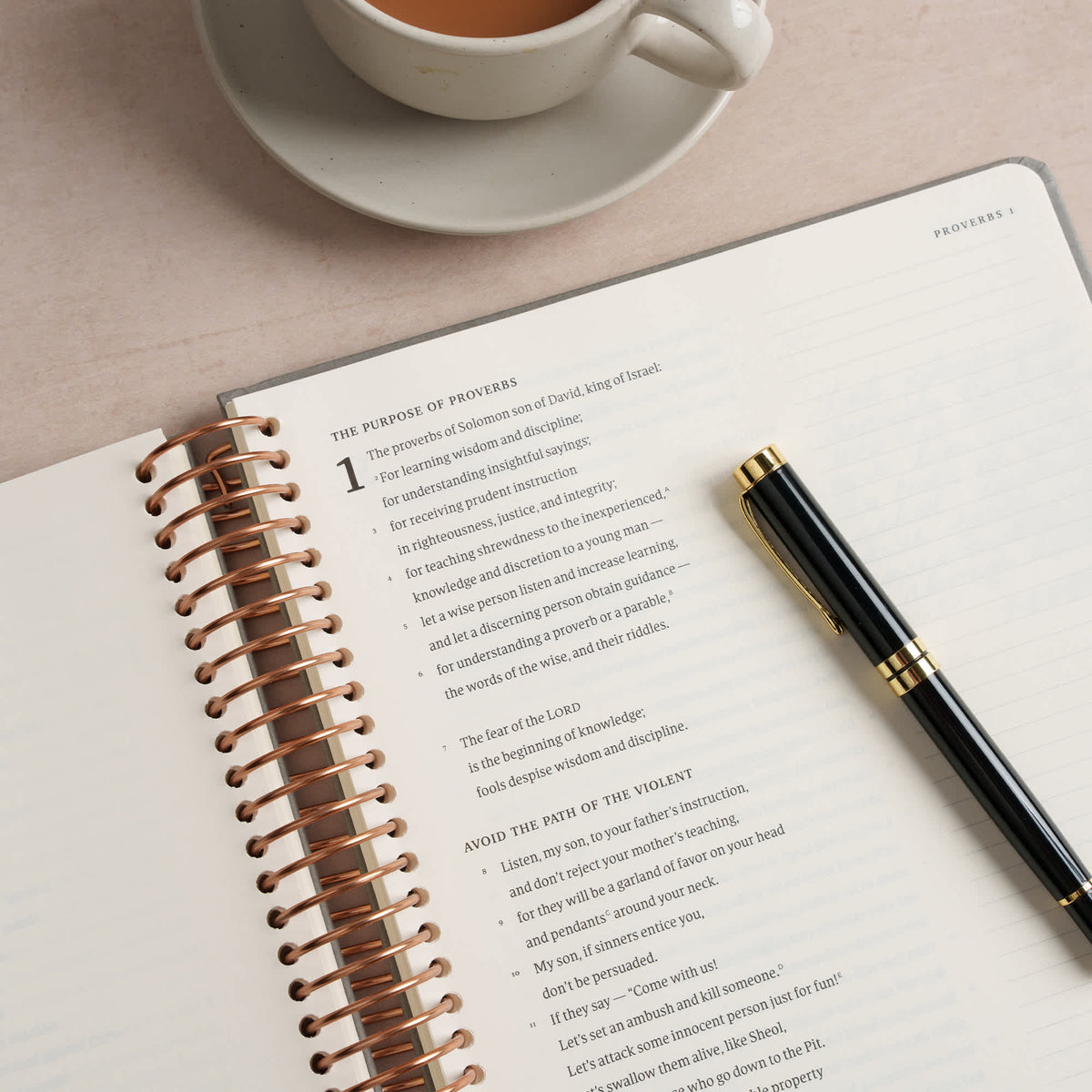 Spiral-Bound Notetaking Bible (CSB) - Wisdom and Poetry by Broadman and Holman, product view 7