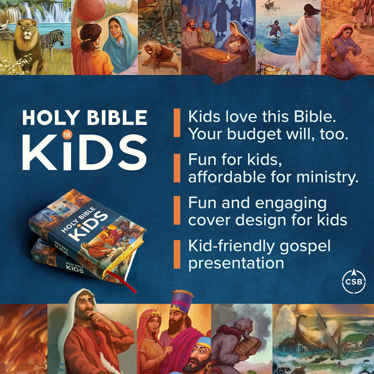 Holy Bible for Kids (CSB) - Large Print Economy Edition - Hardcover by Broadman and Holman, product view 8