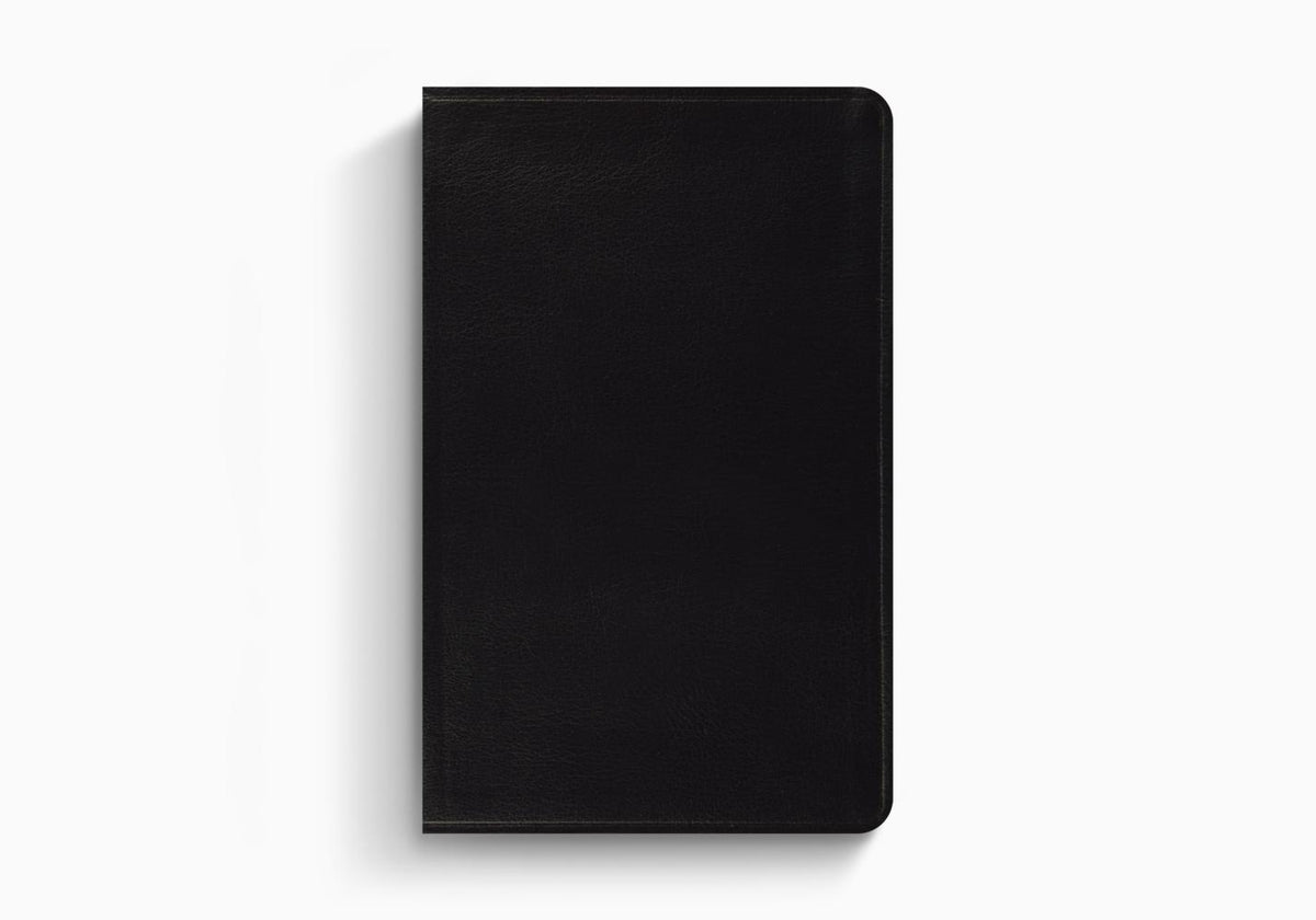 ESV Thinline Bible, Red Letter – Leather (Black Bonded Leather) by Crossway