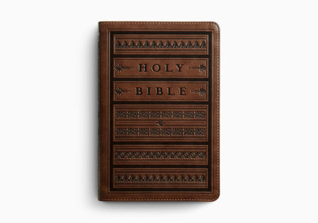 ESV Giant Print Personal Size Bible, Red Letter – Leather by Crossway