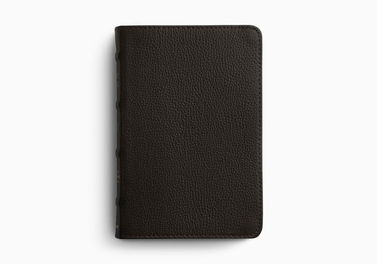 ESV Compact Bible – Leather (Deep Brown Buffalo Leather) by Crossway