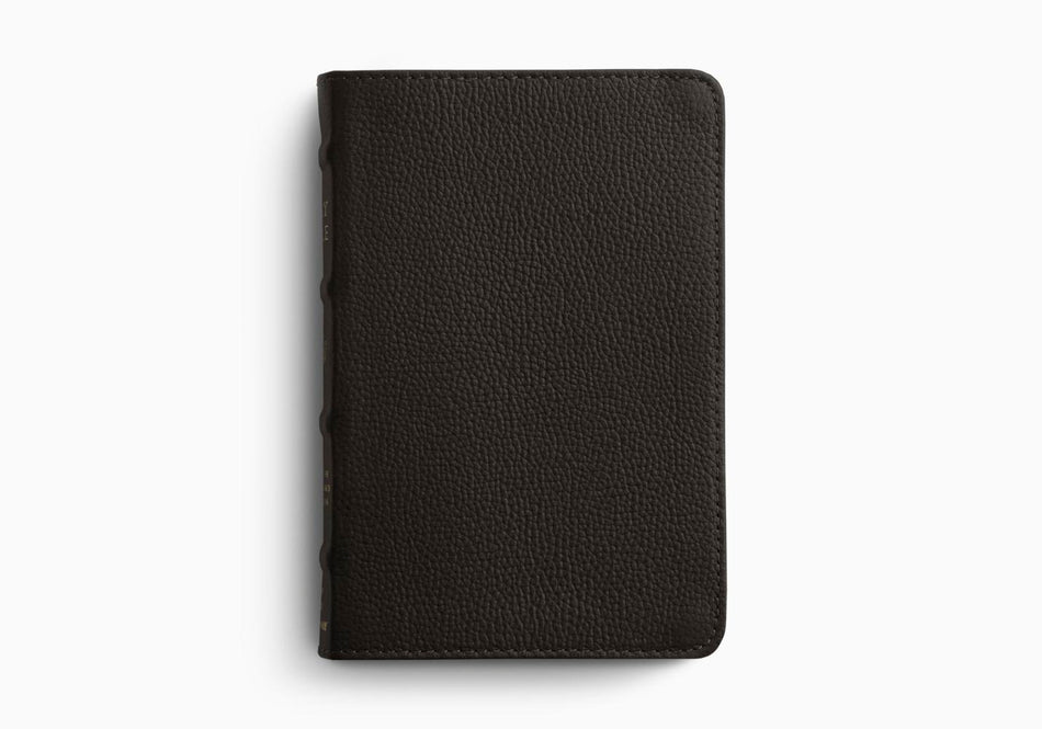 ESV Compact Bible – Leather (Deep Brown Buffalo Leather) by Crossway