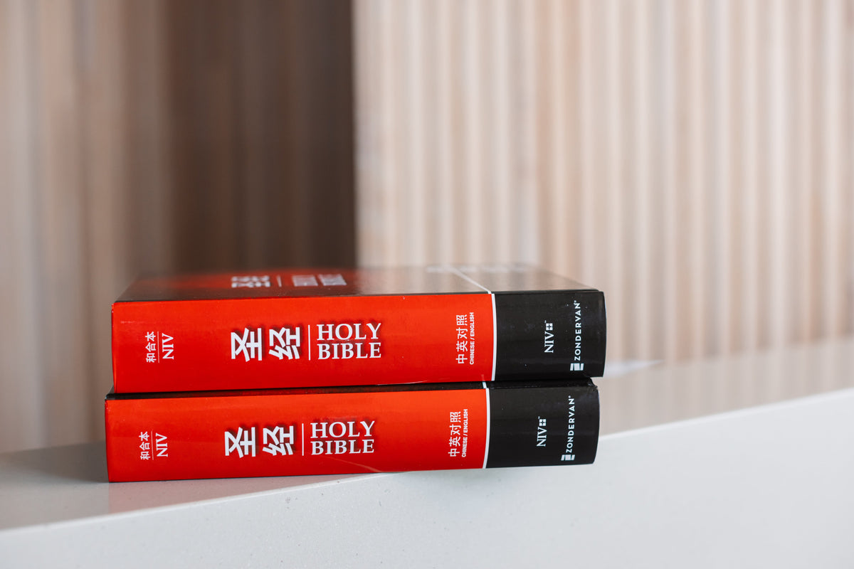 Chinese CUV (Simplified Script)/English NIV Bilingual Bible, Paperback, Red/Black (Bilingual edition, product view 4