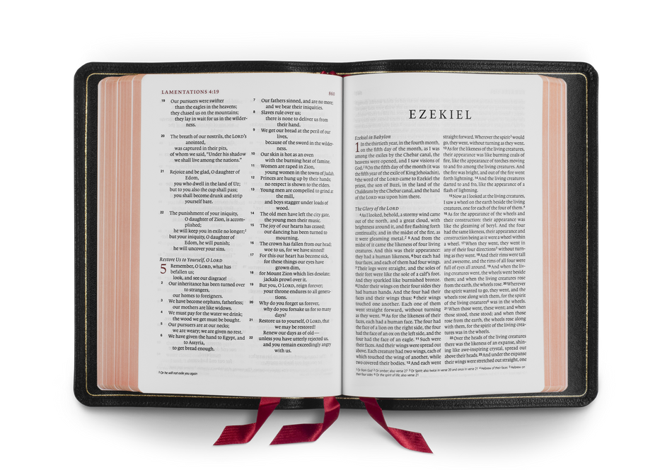ESV Heirloom Bible, Alpha: Personal Size Edition – Leather (979-8-8749-0442-5), Goatskin, Black by Crossway, product view 2