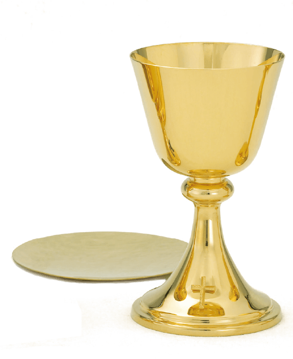 High Polish Chalice w/ Scale Paten