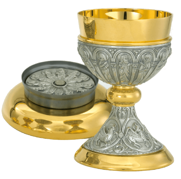 Exquisitely made two tone Apostles Chalice w/ Bowl Paten