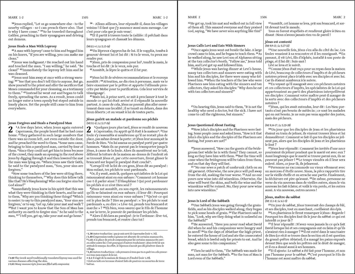 French Semeur/English Bilingual Bible (NIV) - Hardcover by HarperCollins, product view 4