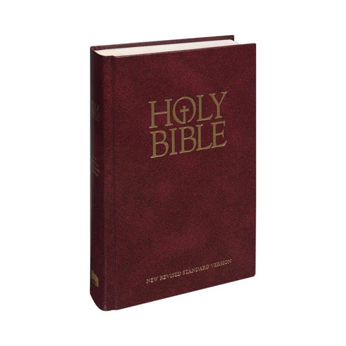 NRSV Hardcover Bible | Burgundy Pew Bible for Church or Home