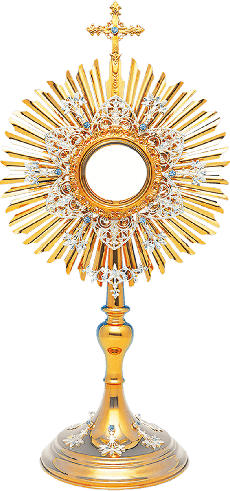 Marian Monstrance - 24k Gold Plated