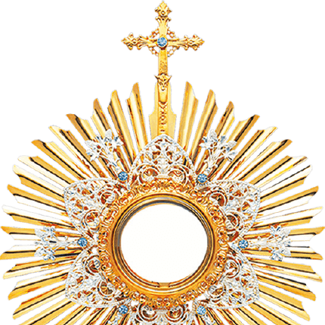 Marian Monstrance - 24k Gold Plated