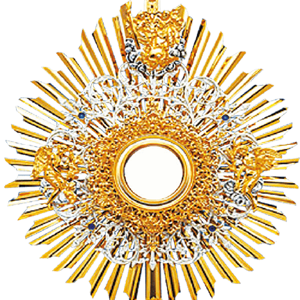 The Trinity Monstrance - Gold Plated